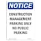 Signmission OSHA Notice Sign, 5" Height, NOTICE Construction Management Sign, Portrait, 10PK OS-NS-D-35-V-15364-10PK - alternate 1